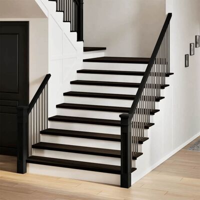 vidaXL Peldaños de escalera 16 uds madera maciza roble marrón oscuro 120x25x2cm vidaXL Peldaños de escalera 16 uds madera maciza roble marrón oscuro 120x25x2cm