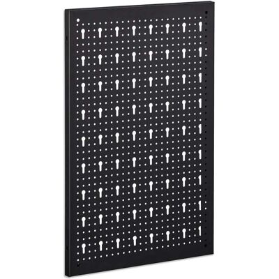 HELLOSHOP26 Panel Mural Para Almacenamiento De Herramientas Taller Práctico 90 X 30 X 5 Cm De Metal Negro 130009292 HELLOSHOP26 Panel Mural Para Almacenamiento De Herramientas Taller Práctico 90 X 30 X 5 Cm De Metal Negro 130009292