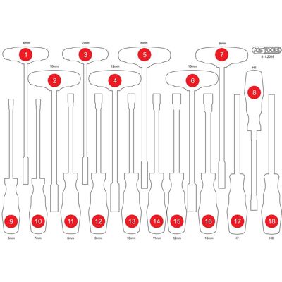 KSTOOLS Inserto De Gomaespuma Vacío Para 811.2018 KSTOOLS Inserto De Gomaespuma Vacío Para 811.2018