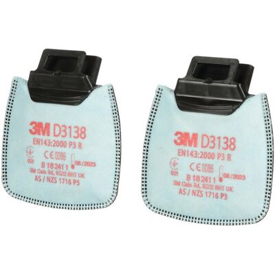 3M Filtro De Partículas Redondo D3138 En143: 2000 / A1: 2006 P3r Adecuado Para La Serie Secure Clic 3M Filtro De Partículas Redondo D3138 En143: 2000 / A1: 2006 P3r Adecuado Para La Serie Secure Clic