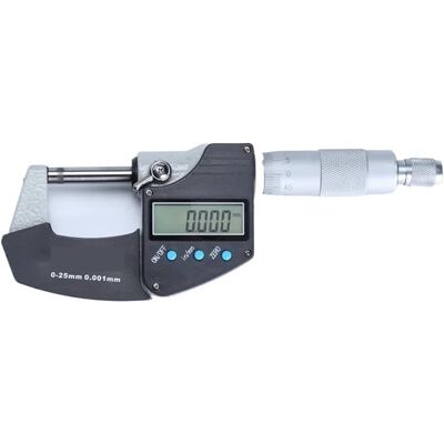 OEM Medidor De Espesor Digital, Micrómetro Digital De 0,001 Mm, Micrómetros Electrónicos Exteriores, Calibre De Cromo, Herramientas De Medición (tamaño: 0-25 Mm) OEM Medidor De Espesor Digital, Micrómetro Digital De 0,001 Mm, Micrómetros Electrónicos Exteriores, Calibre De Cromo, Herramientas De Medición (tamaño: 0-25 Mm)