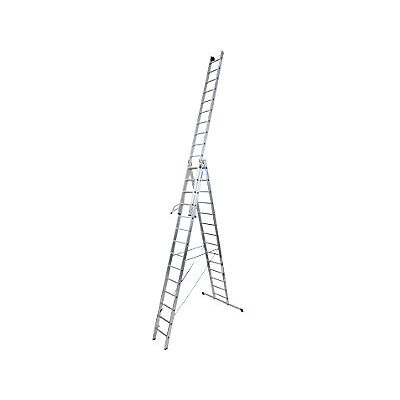Escalera multifuncional KRAUSE-Werk - 3x14, aluminio, plateado Escalera multifuncional KRAUSE-Werk - 3x14, aluminio, plateado