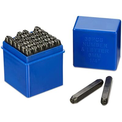 HELLOSHOP26 Juego De Sellos De Estampar 36 Caracteres Alfanuméricos Para Varios Diy De Acero Al Carbono Negro 130015354 HELLOSHOP26 Juego De Sellos De Estampar 36 Caracteres Alfanuméricos Para Varios Diy De Acero Al Carbono Negro 130015354