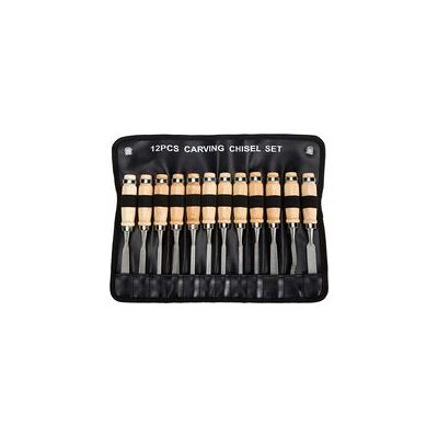 OEM Juego Profesional De Cinceles Para Madera, 12 Herramientas Afiladas Para Trabajar La Madera Con Estuche De Transporte, Juego Ideal De Cuchillos Para Tallar - Crezuo OEM Juego Profesional De Cinceles Para Madera, 12 Herramientas Afiladas Para Trabajar La Madera Con Estuche De Transporte, Juego Ideal De Cuchillos Para Tallar - Crezuo