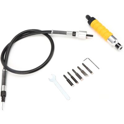 OEM Cincel Eléctrico Para Tallar Madera, Juego De Herramientas Para Trabajar La Madera, Mango Amarillo De Fácil Manejo Con Llave -crezuo OEM Cincel Eléctrico Para Tallar Madera, Juego De Herramientas Para Trabajar La Madera, Mango Amarillo De Fácil Manejo Con Llave -crezuo