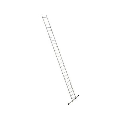 Escalera de mano Euroline, 26 peldaños, aluminio, 410 mm de ancho - Escalera de mano Escalera de mano Euroline, 26 peldaños, aluminio, 410 mm de ancho - Escalera de mano