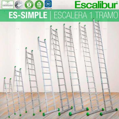 FARAONE Escalera Simple 1 Tramo 12 Peldaños Es-simple12 Escalibur FARAONE Escalera Simple 1 Tramo 12 Peldaños Es-simple12 Escalibur