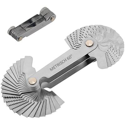 OEM Calibre De Rosca, Herramienta De Medición Métrica, Calibre De Precisión, Mango De Acero Inoxidable, Calibre De Rosca Métrica De 60 Grados, Imperial De 55 Grados OEM Calibre De Rosca, Herramienta De Medición Métrica, Calibre De Precisión, Mango De Acero Inoxidable, Calibre De Rosca Métrica De 60 Grados, Imperial De 55 Grados