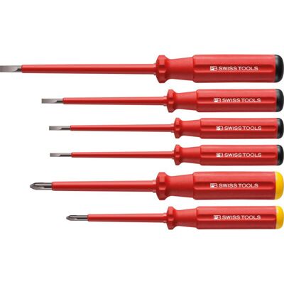 Juego de Destornilladores PB Swiss Tools - Aislados VDE - 6 piezas - Seguridad eléctrica Juego de Destornilladores PB Swiss Tools - Aislados VDE - 6 piezas - Seguridad eléctrica