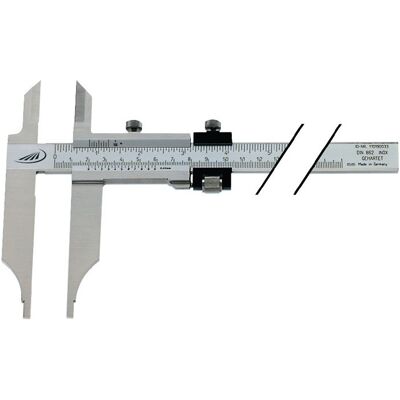 Helios Preisser Calibrador de taller de acero inoxidable - 300mm, 90mm Punta, Alta precisión Helios Preisser Calibrador de taller de acero inoxidable - 300mm, 90mm Punta, Alta precisión