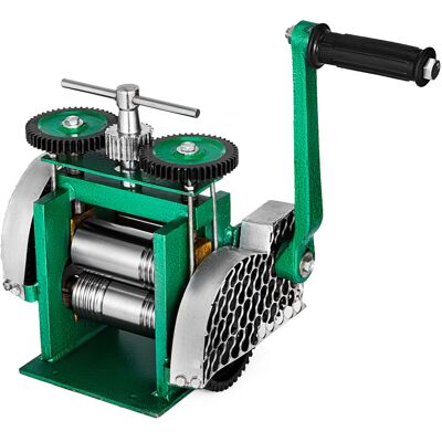 Mophorn - Máquina Laminadora Combinada, Ancho De Rodillo De 85 Mm, Herramienta Manual Para Prensado De Joyas, Para Hacer Joyas De Bricolaje, Laminado Plano, 120 X 55 Mm Mophorn - Máquina Laminadora Combinada, Ancho De Rodillo De 85 Mm, Herramienta Manual Para Prensado De Joyas, Para Hacer Joyas De Bricolaje, Laminado Plano, 120 X 55 Mm