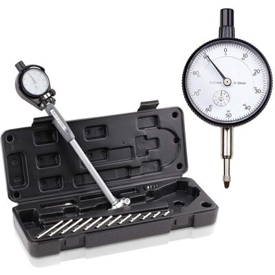OEM Juego De Calibres De Extensión De 50-160 Mm (1,97"-6,23"), Indicador De 0,01 Mm (0,0003"), Resolución Interna, Herramienta De Medición De Cilindros OEM Juego De Calibres De Extensión De 50-160 Mm (1,97"-6,23"), Indicador De 0,01 Mm (0,0003"), Resolución Interna, Herramienta De Medición De Cilindros