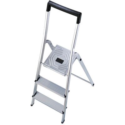 Hailo - 58943-001-escalera De Tijera De Aluminio L40 Easyclix (3 Peldaños) Hailo - 58943-001-escalera De Tijera De Aluminio L40 Easyclix (3 Peldaños)