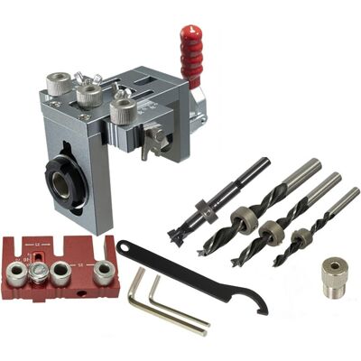 OEM Kit De Plantilla Para Carpintería 3 En 1, Plantilla Rápida, Guía De Perforación Ajustable De 5/8/10/15 Mm, Localizador De Punzones, Herramienta Para Abrir Agujeros En Madera OEM Kit De Plantilla Para Carpintería 3 En 1, Plantilla Rápida, Guía De Perforación Ajustable De 5/8/10/15 Mm, Localizador De Punzones, Herramienta Para Abrir Agujeros En Madera