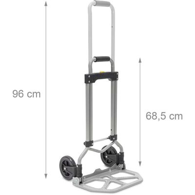 HELLOSHOP26 Carretilla Plegable De Transporte Carro Con Ruedas 60 X 40 X 10 Cm Confort Ergonómico Diseño Elegante En Metal Negro 130003271 HELLOSHOP26 Carretilla Plegable De Transporte Carro Con Ruedas 60 X 40 X 10 Cm Confort Ergonómico Diseño Elegante En Metal Negro 130003271