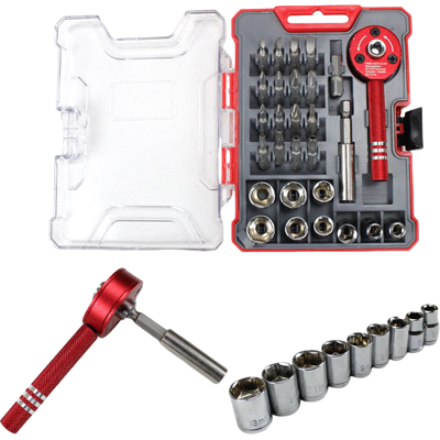 OEM Juego De Destornilladores Con Llave De Carraca De Aleación De Aluminio De 28 Piezas, Herramienta Combinada Para Desmontaje Y Reparación. OEM Juego De Destornilladores Con Llave De Carraca De Aleación De Aluminio De 28 Piezas, Herramienta Combinada Para Desmontaje Y Reparación.