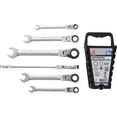 Bgs Technic - Juego De Llaves Combinadas Con Carraca Cabeza Flexible 8 - 19 Mm 6 Piezas Bgs Technic - Juego De Llaves Combinadas Con Carraca Cabeza Flexible 8 - 19 Mm 6 Piezas