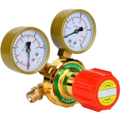 GOTRAYS Regulador De Gas Acetileno, Regulador De Gas Para Soldadura, Manómetro De Acetileno Para Soplete De Gas, Kit De Corte G5/8 Cga580 (salida De Acetileno De 5/8) GOTRAYS Regulador De Gas Acetileno, Regulador De Gas Para Soldadura, Manómetro De Acetileno Para Soplete De Gas, Kit De Corte G5/8 Cga580 (salida De Acetileno De 5/8)