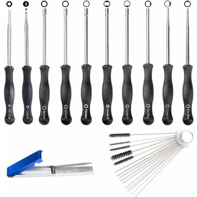 OEM Juego De 10 Llaves De Ajuste Para Carburador Desbrozadora Con Estuche, Cepillo Y Herramienta De Limpieza OEM Juego De 10 Llaves De Ajuste Para Carburador Desbrozadora Con Estuche, Cepillo Y Herramienta De Limpieza