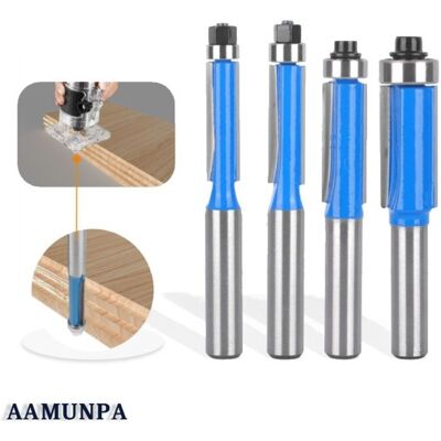 IKVZVKI Juego De 4 Fresas Para Router, Vástago De 8 Mm, Fresa Para Copiar Madera, Fresas Para Router Con Rodamiento Superior, Fresa De Corte Al Ras, Para Trabajos De Carpintería Y Corte, Fresa Universal Para IKVZVKI Juego De 4 Fresas Para Router, Vástago De 8 Mm, Fresa Para Copiar Madera, Fresas Para Router Con Rodamiento Superior, Fresa De Corte Al Ras, Para Trabajos De Carpintería Y Corte, Fresa Universal Para