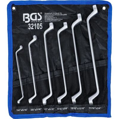 BGS TECHNIC Juego Llaves Anillo Doble Bgs Cromo 1 Cuarto A 3 Cuarto BGS TECHNIC Juego Llaves Anillo Doble Bgs Cromo 1 Cuarto A 3 Cuarto