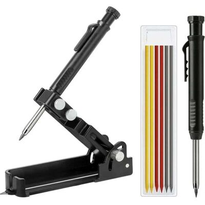 OEM Herramienta De Marcado Multifuncional, Calibre De Marcado Diy, Herramienta De Marcado Con Bolígrafo De Agujero Profundo, Lápiz De Carpintero Multifuncional Para Carpintería (paquete De 6) - Crezuo OEM Herramienta De Marcado Multifuncional, Calibre De Marcado Diy, Herramienta De Marcado Con Bolígrafo De Agujero Profundo, Lápiz De Carpintero Multifuncional Para Carpintería (paquete De 6) - Crezuo