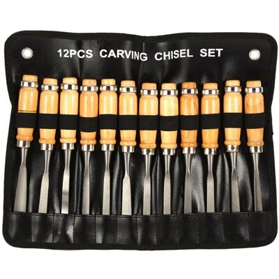 OEM Juego De 12 Cinceles De Gubia, Juego De Cinceles Para Carpintería, Herramienta De Cincel Manual, Juego De Cinceles Para Carpintería, Bolsa De Piedra De Afilar Para Profesionales Y Principiantes, Carpi OEM Juego De 12 Cinceles De Gubia, Juego De Cinceles Para Carpintería, Herramienta De Cincel Manual, Juego De Cinceles Para Carpintería, Bolsa De Piedra De Afilar Para Profesionales Y Principiantes, Carpi