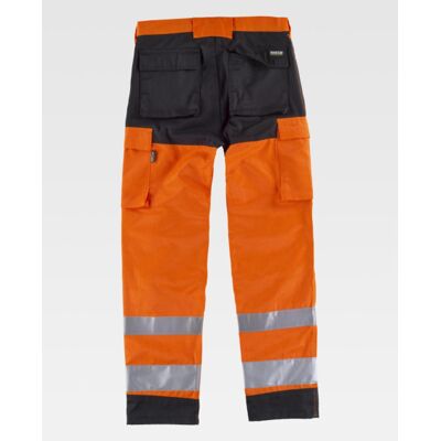 Pantalón De Alta Visibilidad De Triple Costura Combinado Workteam C2912 50 Naranja A.v.+ Negro Pantalón De Alta Visibilidad De Triple Costura Combinado Workteam C2912 50 Naranja A.v.+ Negro