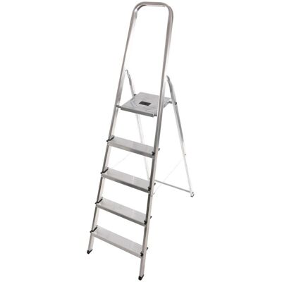 Escalera doméstica plegable MixAlu 5 peldaños - Hailo Escalera doméstica plegable MixAlu 5 peldaños - Hailo