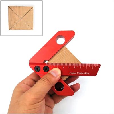 OEM Calibrador De Centrado Cuadrado, Herramienta De Medición Para Carpintería, Calibrador De Línea Central, Calibrador De Línea De Ángulo Recto De 45/90 Grados, Regla De Carpintero -crezuo OEM Calibrador De Centrado Cuadrado, Herramienta De Medición Para Carpintería, Calibrador De Línea Central, Calibrador De Línea De Ángulo Recto De 45/90 Grados, Regla De Carpintero -crezuo