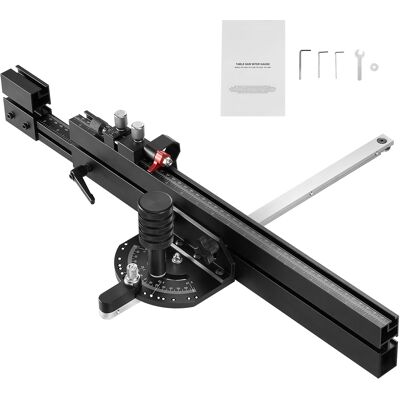 Calibre De Inglete De Precisión, Ranura Estándar 3/4'' X 3/8'', Calibre De Inglete Para Sierra De Mesa De Aleación De Aluminio Con Rejilla De 19-35 Pulgadas - Mophorn Calibre De Inglete De Precisión, Ranura Estándar 3/4'' X 3/8'', Calibre De Inglete Para Sierra De Mesa De Aleación De Aluminio Con Rejilla De 19-35 Pulgadas - Mophorn