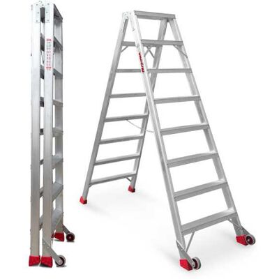 Escalera De Tijera De Doble Subida Peldaños 11-11 Nds11 Faraone Escalera De Tijera De Doble Subida Peldaños 11-11 Nds11 Faraone