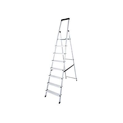 Krause - Escalera Tipo Tijera De Peldaños Planos Con Plataforma De Krause - Escalera Tipo Tijera De Peldaños Planos Con Plataforma De