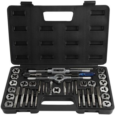 OEM Juego De 40 Machos Y Terrajas Para Tornillos M3-m12 Con Llaves Y Calibre De Rosca, Herramientas Manuales De Alta Resistencia OEM Juego De 40 Machos Y Terrajas Para Tornillos M3-m12 Con Llaves Y Calibre De Rosca, Herramientas Manuales De Alta Resistencia
