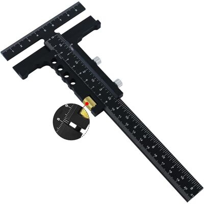 OEM Marcador Deslizante En Forma De T Para Carpintero, Herramienta De Medición Para Carpintería, Calibre De Marcado, Calibre De Medición - Aluminio - 229 Mm X 90 Cm OEM Marcador Deslizante En Forma De T Para Carpintero, Herramienta De Medición Para Carpintería, Calibre De Marcado, Calibre De Medición - Aluminio - 229 Mm X 90 Cm