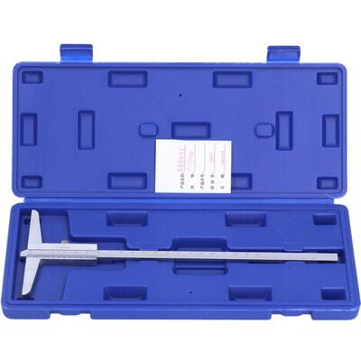 SANS MARQUE Calibrador De Profundidad Vernier, Calibre De Metal, Micrómetro De Alta Precisión De 0,02 Mm, Herramienta De Medición De 0 A 200 Mm. SANS MARQUE Calibrador De Profundidad Vernier, Calibre De Metal, Micrómetro De Alta Precisión De 0,02 Mm, Herramienta De Medición De 0 A 200 Mm.