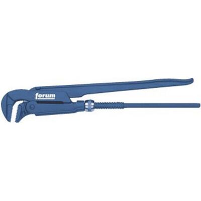 Forum - Llave De Fontanería 90°, Para Ø De Tuberías : 1.1/2 Pulgadas, Largo 405 Mm, Capacidad De Fijación 60 Mm Forum - Llave De Fontanería 90°, Para Ø De Tuberías : 1.1/2 Pulgadas, Largo 405 Mm, Capacidad De Fijación 60 Mm