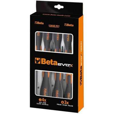 Juego de Destornilladores Beta 1203E/D7 - Serie Evox, 7 Piezas Juego de Destornilladores Beta 1203E/D7 - Serie Evox, 7 Piezas