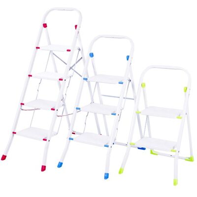 Escalera de acero Eurogold 2P Plegable C/bar - Escalera Escalera de acero Eurogold 2P Plegable C/bar - Escalera
