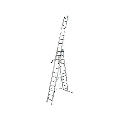 Krause - Escalera Multiusos De 3 Piezas Con Tramo Extraíble 3 X 12 Krause - Escalera Multiusos De 3 Piezas Con Tramo Extraíble 3 X 12