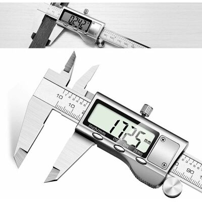 ENOWELIR Calibre Digital Profesional De 150 Mm De Acero Inoxidable – Precisión De 0,01 Mm, Pantalla Lcd Nítida, Medición Rápida Y Fiable ENOWELIR Calibre Digital Profesional De 150 Mm De Acero Inoxidable – Precisión De 0,01 Mm, Pantalla Lcd Nítida, Medición Rápida Y Fiable