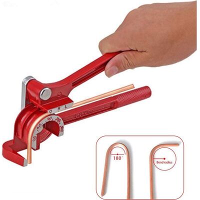 LIIYIELA Doblador De Tubos Manual 3 En 1 Para Tubos De 1/4", 5/16" Y 3/8" – Ángulo De Doblado De 0 A 180° – Aleación De Aluminio – Para Cobre, Latón Y Acero De Pared Delgada LIIYIELA Doblador De Tubos Manual 3 En 1 Para Tubos De 1/4", 5/16" Y 3/8" – Ángulo De Doblado De 0 A 180° – Aleación De Aluminio – Para Cobre, Latón Y Acero De Pared Delgada