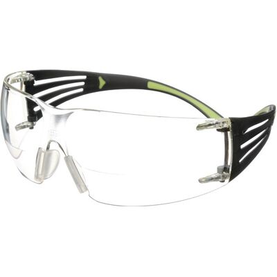 3m - Lunettes De Sécurité Reader Securefit™-sf400 En 166 Branches Noir Vert Verre Transparent +2. 3m - Lunettes De Sécurité Reader Securefit™-sf400 En 166 Branches Noir Vert Verre Transparent +2.