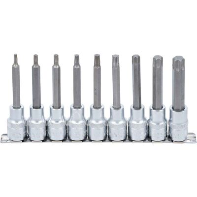Bgs Technic - Juego De Puntas De Vaso Entrada 12,5 Mm (1/2') Perfil En T (para Torx) 9 Piezas Bgs Technic - Juego De Puntas De Vaso Entrada 12,5 Mm (1/2') Perfil En T (para Torx) 9 Piezas