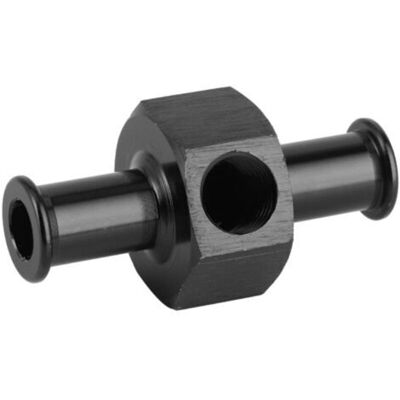 DPZO Adaptador Universal Para Manómetro De Presión De Combustible De Óxido Nitroso, Fabricado En Aleación De Aluminio, Manguera De 3/8 De Pulgada, Conexión Npt De 1/8 De Pulgada, Color Negro. DPZO Adaptador Universal Para Manómetro De Presión De Combustible De Óxido Nitroso, Fabricado En Aleación De Aluminio, Manguera De 3/8 De Pulgada, Conexión Npt De 1/8 De Pulgada, Color Negro.