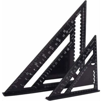 DPZO Escuadra Multifuncional Para Carpintero (18 Cm Y 30 Cm), Escuadra Triangular De Aluminio, Calibre De Marcado, Transportador (45°/90°) / Herramienta De Carpintería / Herramienta De Marcado Y Guía Para DPZO Escuadra Multifuncional Para Carpintero (18 Cm Y 30 Cm), Escuadra Triangular De Aluminio, Calibre De Marcado, Transportador (45°/90°) / Herramienta De Carpintería / Herramienta De Marcado Y Guía Para