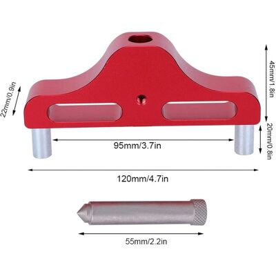OEM Accesorios Para Trabajar La Madera, Calibre De Marcado De Aleación De Aluminio, Herramienta Para Marcar La Línea Central, Buscador De Centro Para Regla De Alineación De Carpintero OEM Accesorios Para Trabajar La Madera, Calibre De Marcado De Aleación De Aluminio, Herramienta Para Marcar La Línea Central, Buscador De Centro Para Regla De Alineación De Carpintero