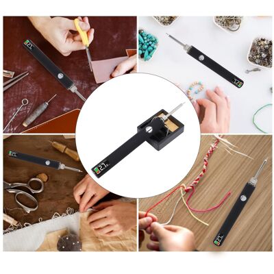 Infinite Professioneller Wiederaufladbarer Brennerstift Mit Digitalanzeige – Komplettset Mit 2 Düsen Und Aufbewahrungsboxen (650 Mah, Tragbar) Infinite Professioneller Wiederaufladbarer Brennerstift Mit Digitalanzeige – Komplettset Mit 2 Düsen Und Aufbewahrungsboxen (650 Mah, Tragbar)
