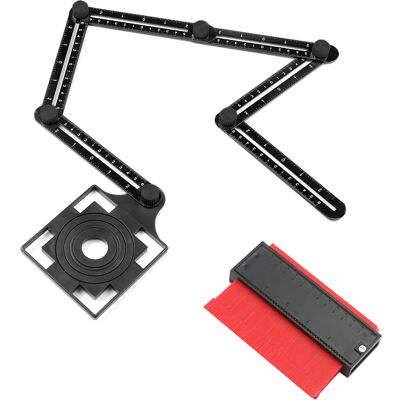 OEM Calibrador Universal De Ángulos Y Perfiles De 6 Lados – Copiador De Contornos De 5 Pulgadas Para Perfiles Irregulares – Regla Láser Multiángulo De Aluminio Para Profesionales Y Proyectos De Bricolaje. OEM Calibrador Universal De Ángulos Y Perfiles De 6 Lados – Copiador De Contornos De 5 Pulgadas Para Perfiles Irregulares – Regla Láser Multiángulo De Aluminio Para Profesionales Y Proyectos De Bricolaje.