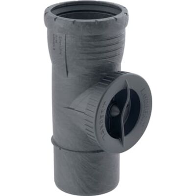 Geberit Silent Pro Cámara de inspección 90° con apertura redonda Geberit Silent Pro Cámara de inspección 90° con apertura redonda